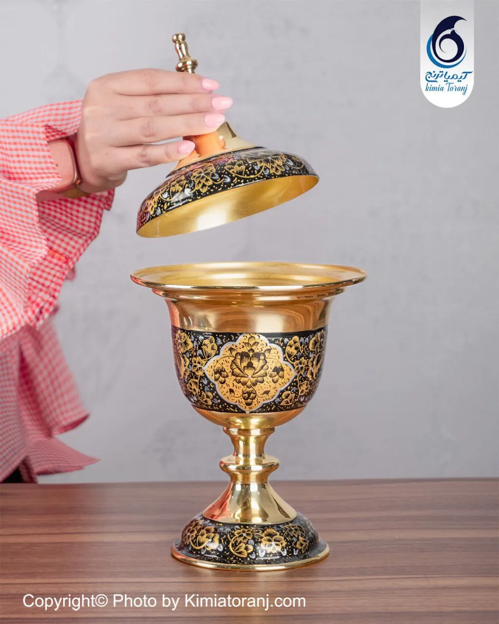 شکلات خوری زرینه 35 کاپی برنجی