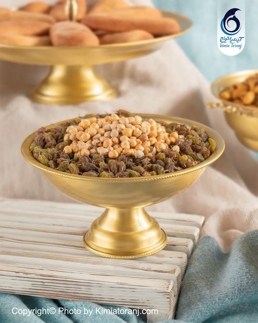 کاسه تک پایه برنجی