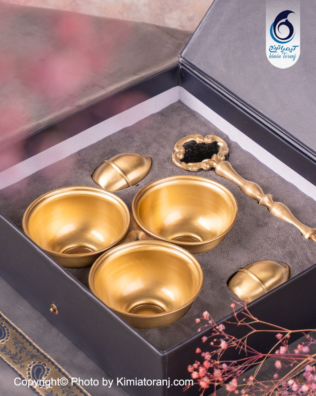 پک هدیه طناز آجیل خوری برنجی