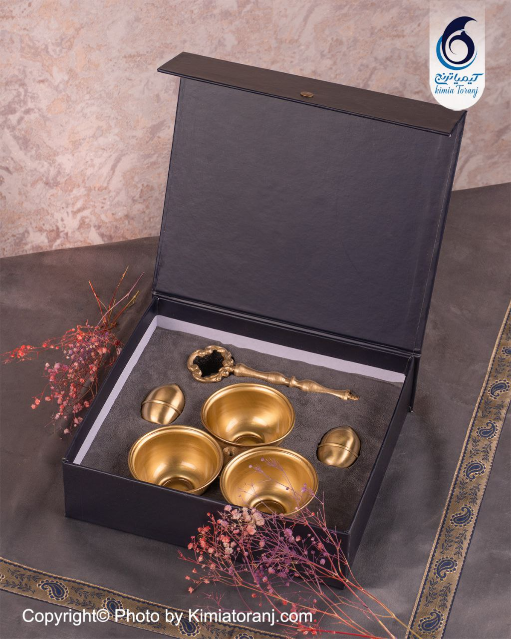 پک هدیه طناز آجیل خوری برنجی