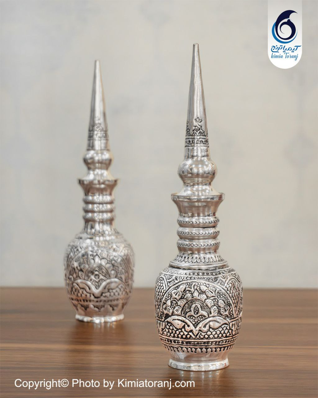 تنگ نیزه دار شبه نقره قلم اسلیمی