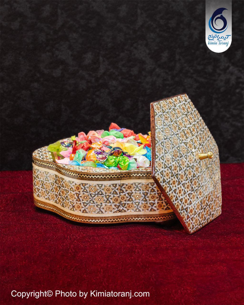 شکلات خوری تمام خاتم شش گوش