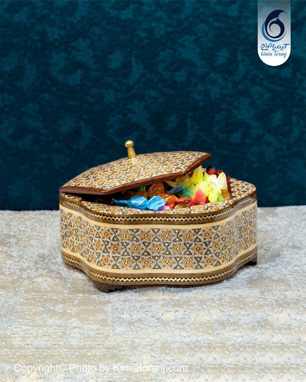 شکلات خوری تمام خاتم شش گوش