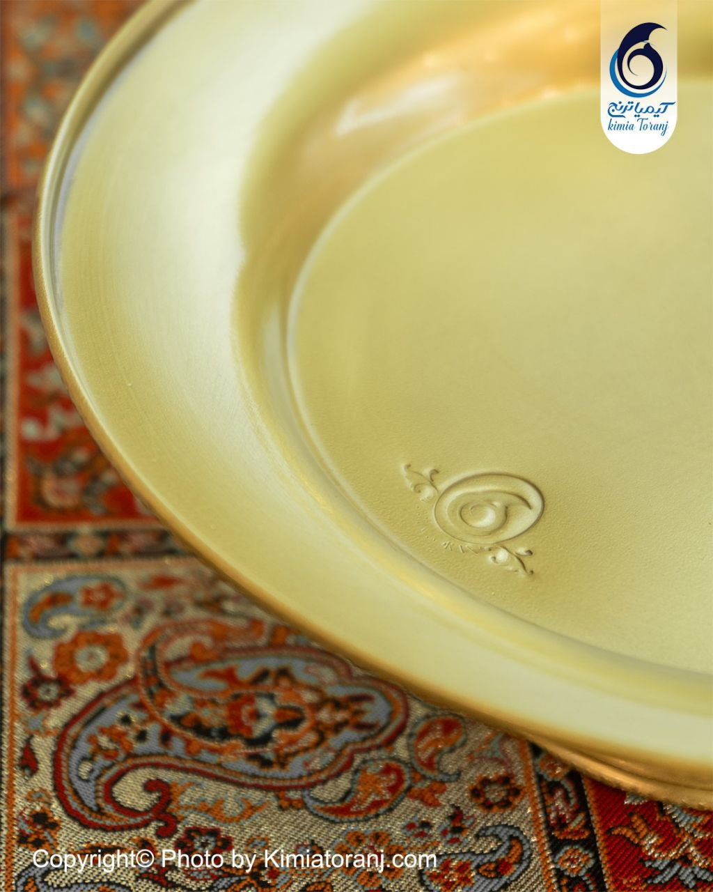 شیرینی خوری  تک پایه برنجی