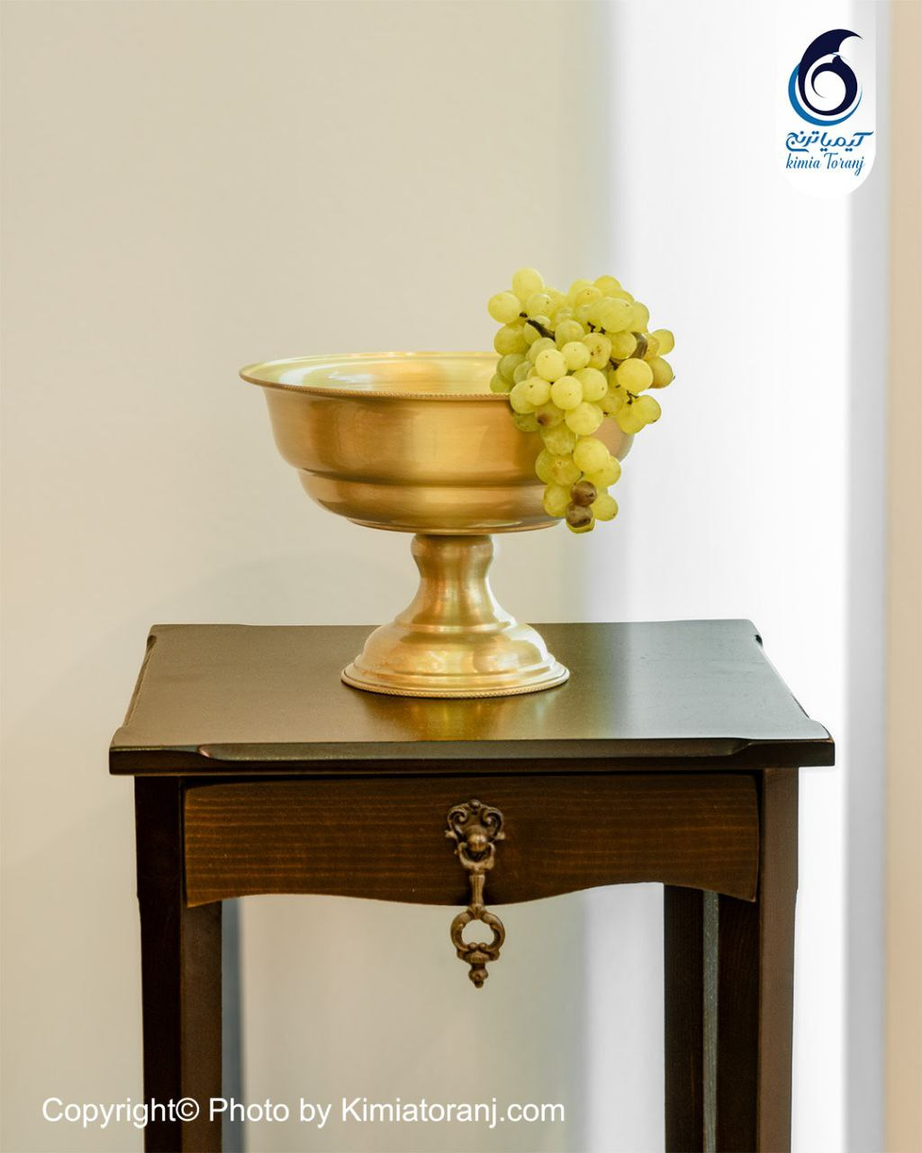 آجیل خوری ساده تک پایه برنجی