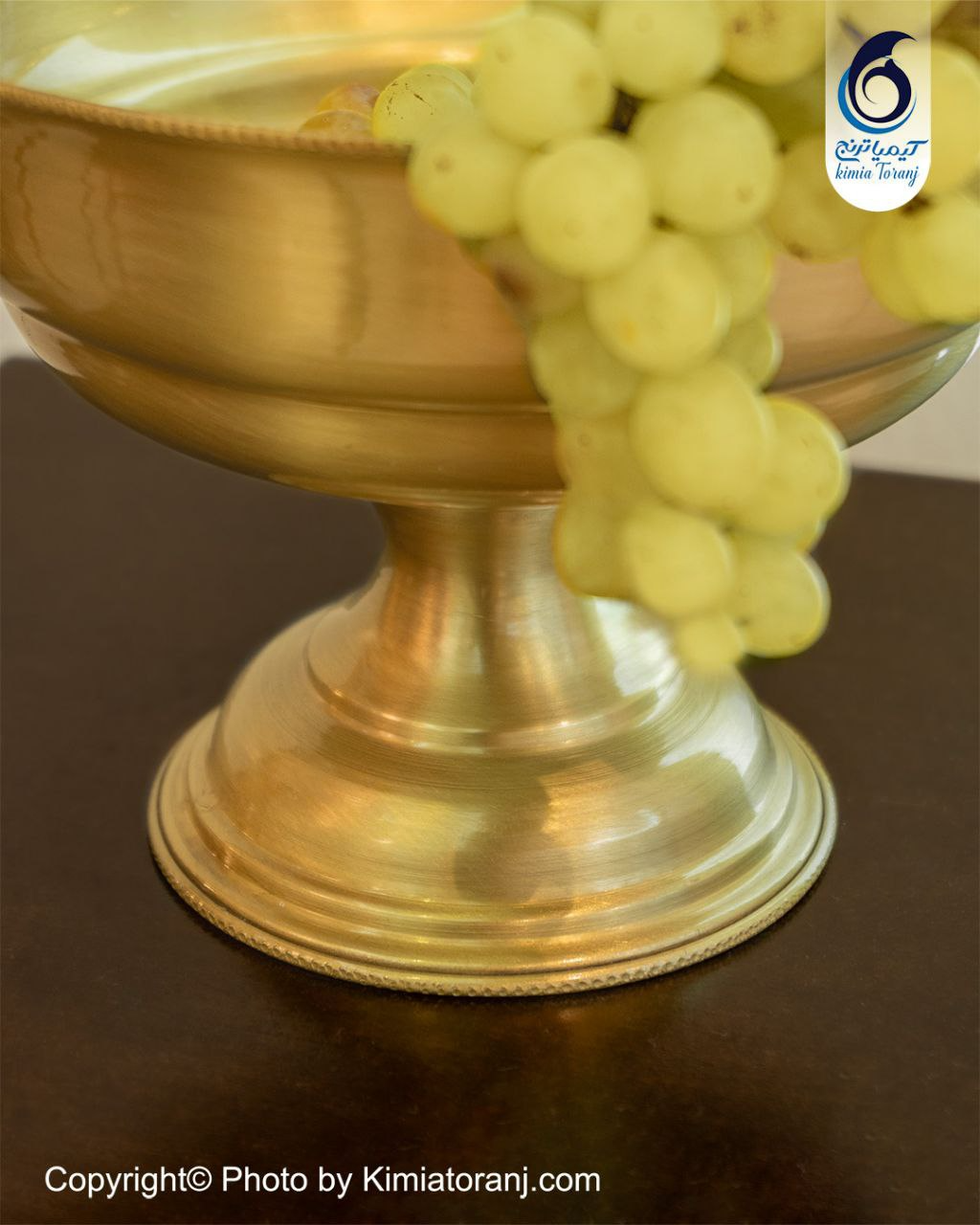 آجیل خوری ساده تک پایه برنجی