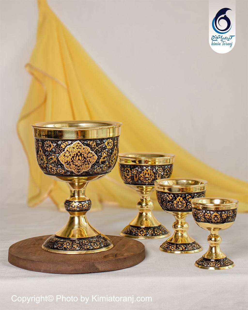 ست سنگاب زرینه ساده برنجی