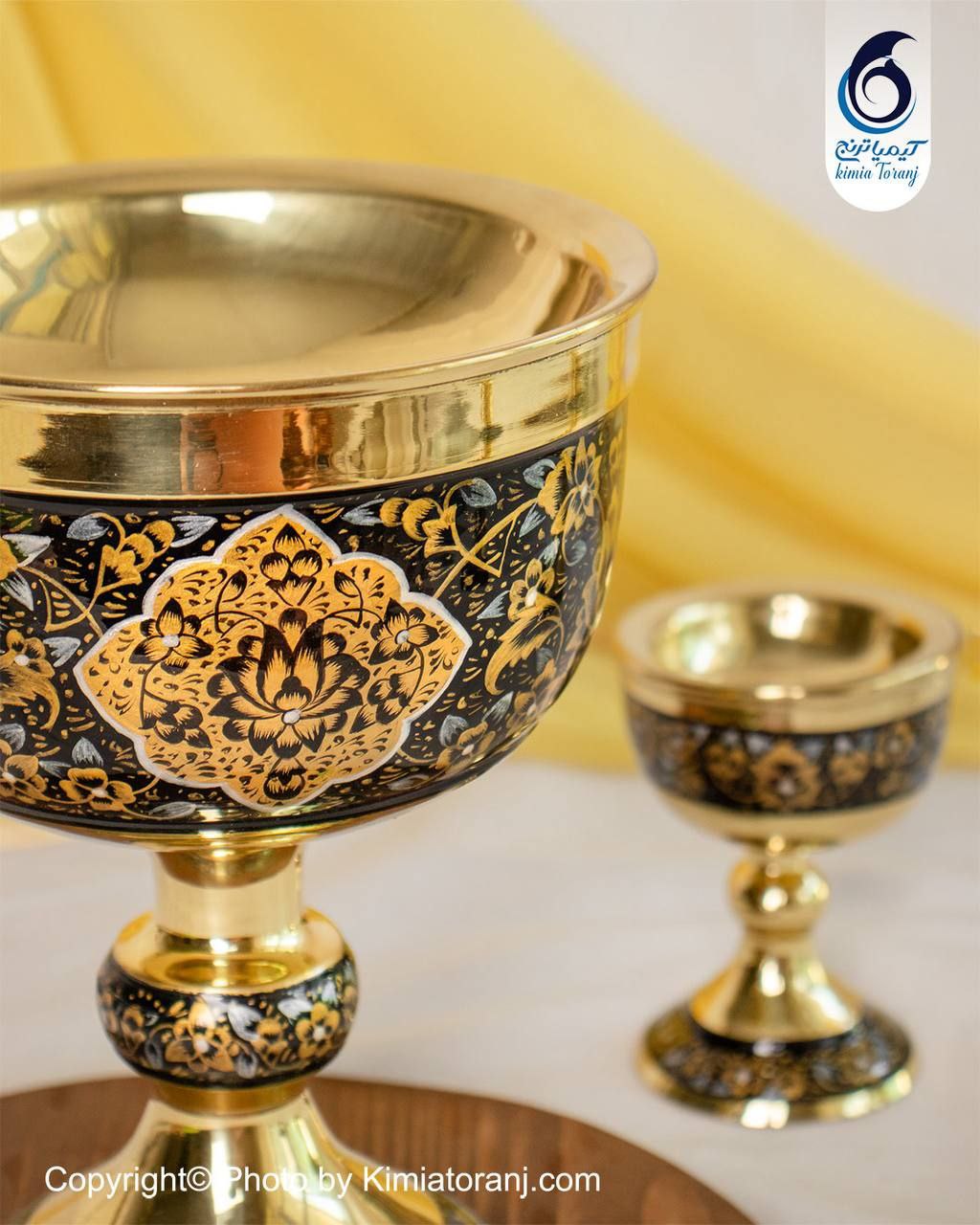 ست سنگاب زرینه ساده برنجی