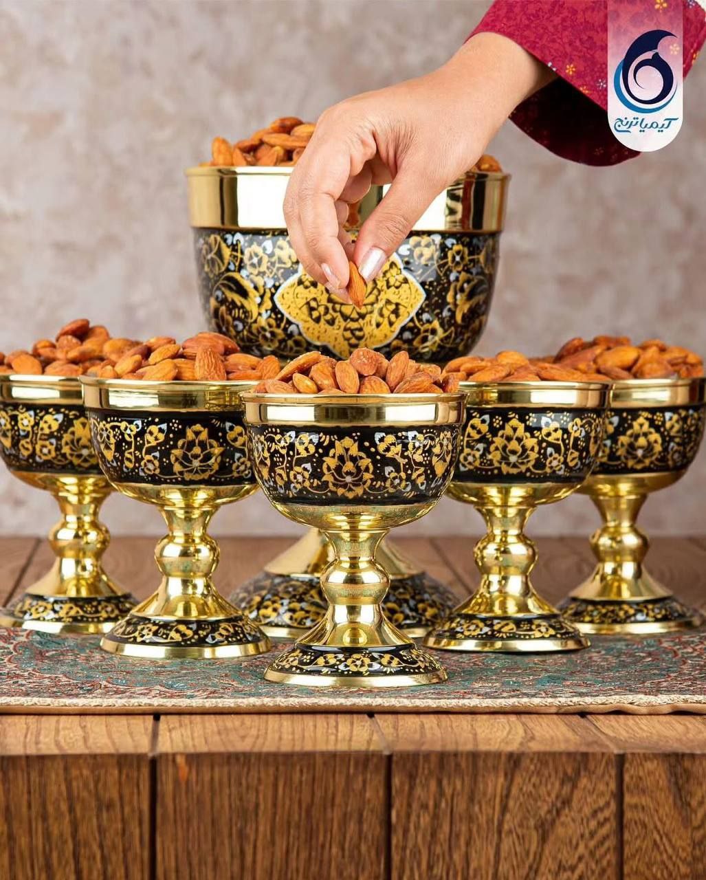 ست سنگاب زرینه ساده برنجی