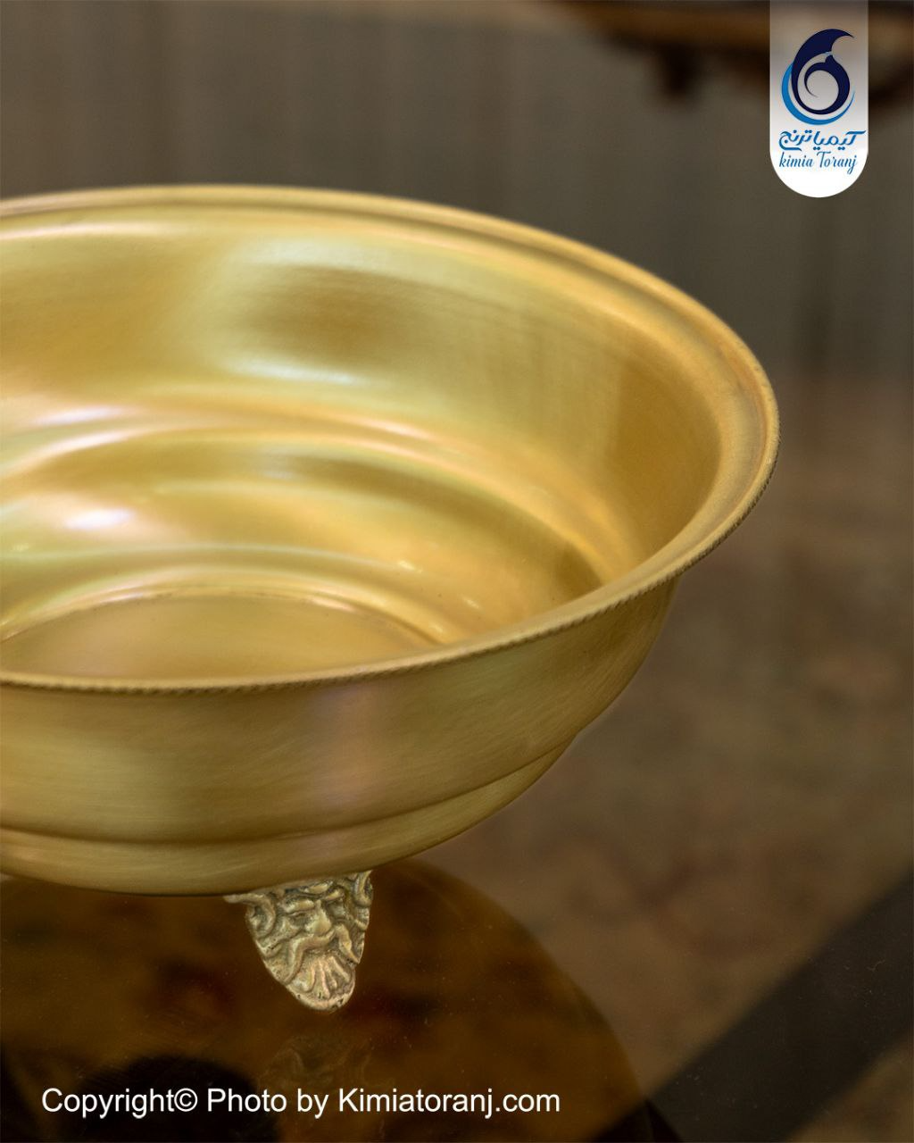 آجیل خوری ساده سه پایه برنجی