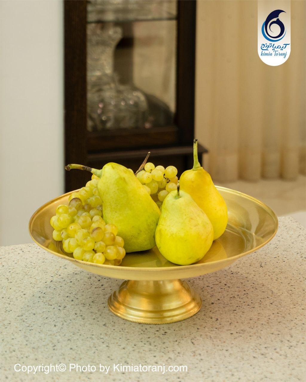 میوه خوری  تک پایه برنجی