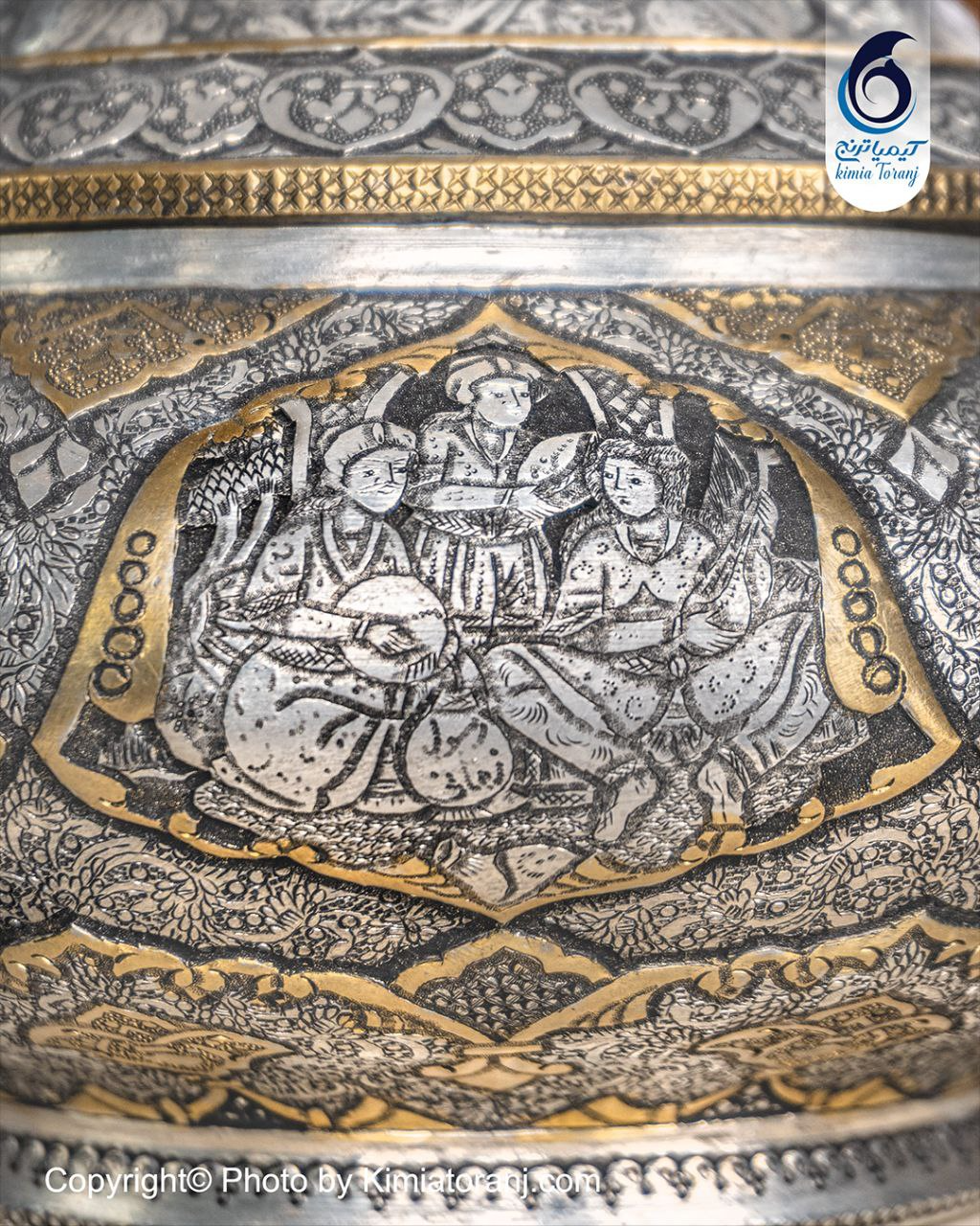 شکلات خوری قلم زنی اسلیمی و صورت