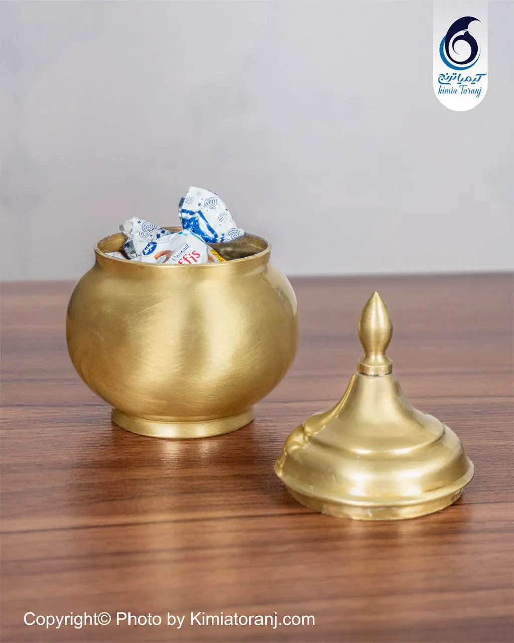 قندان نقلی برنجی ضخیم