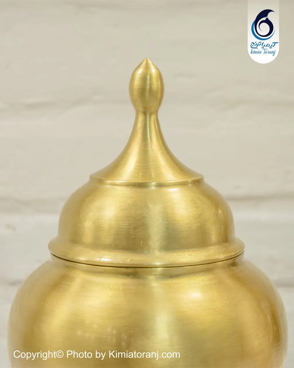 شکلات خوری تک‌پایه برنجی ضخیم