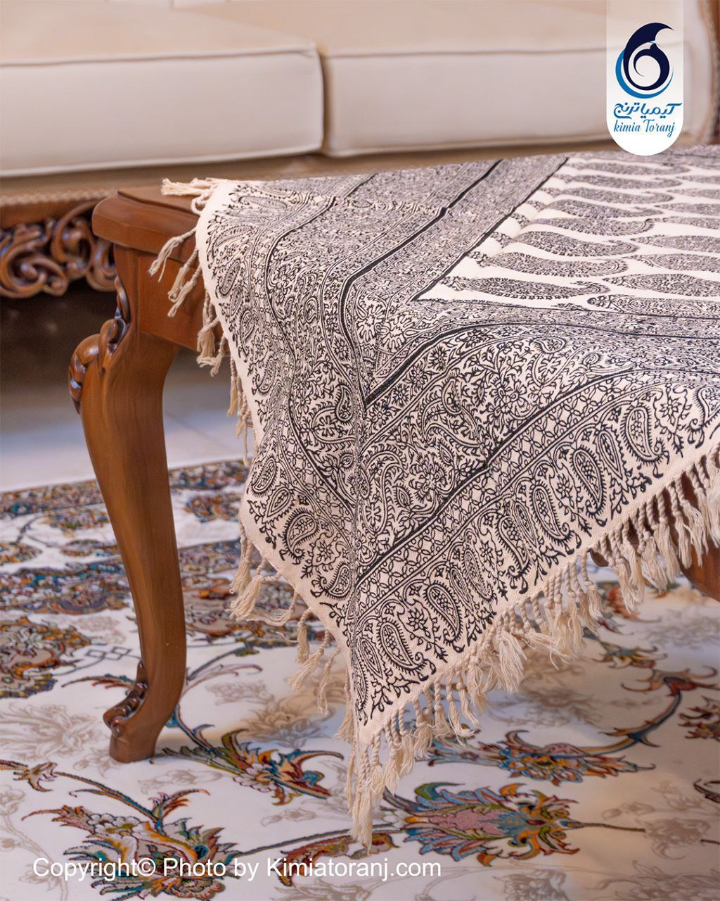 پارچه قلم کار طرح سلطنتی