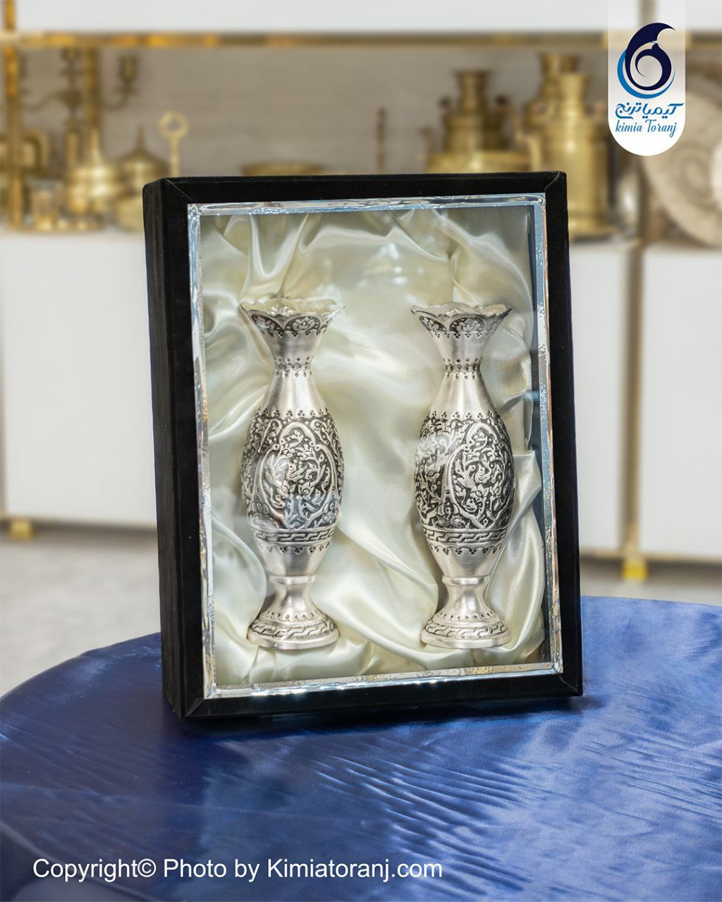 پک هدیه یادمان گلدان شبه نقره