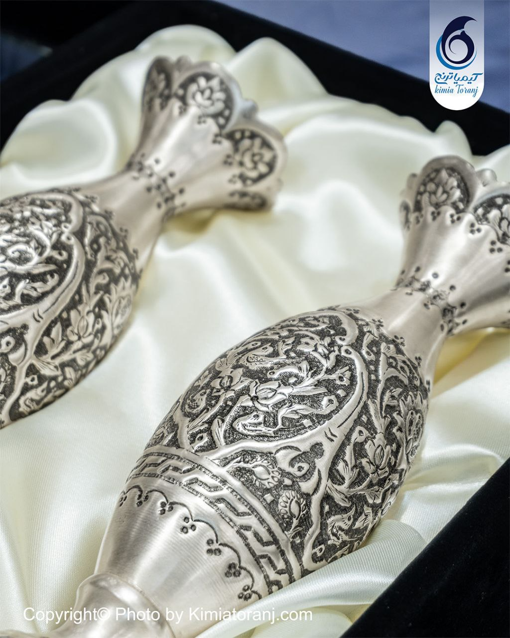 پک هدیه یادمان گلدان شبه نقره