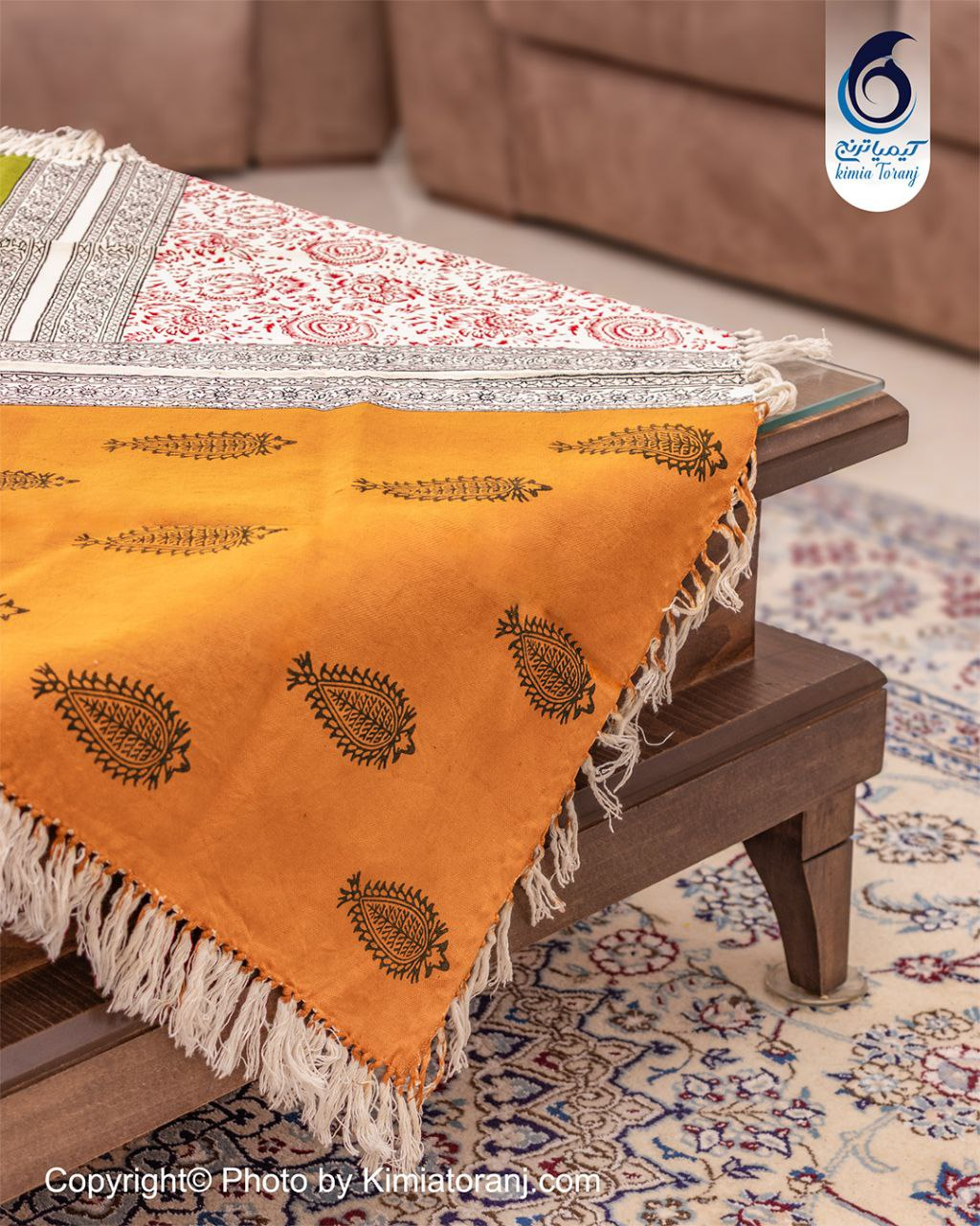 پارچه قلم کار طرح مدرن