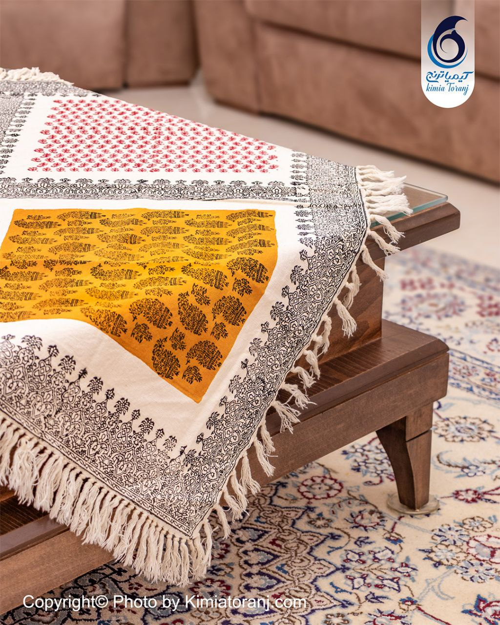 پارچه قلم کار طرح مدرن