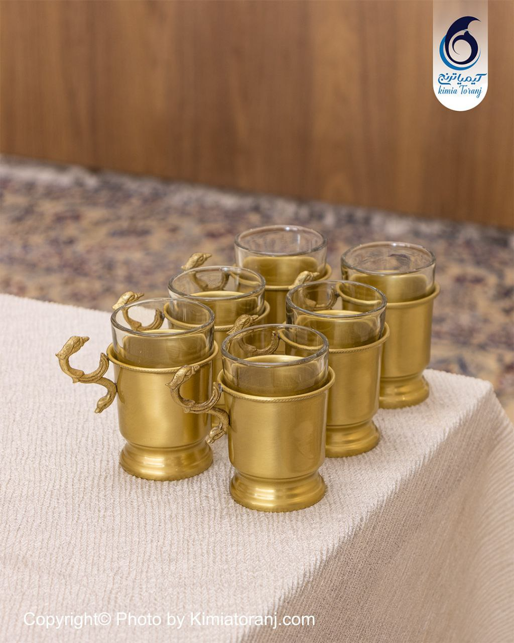 گالش استکان ساده برنجی