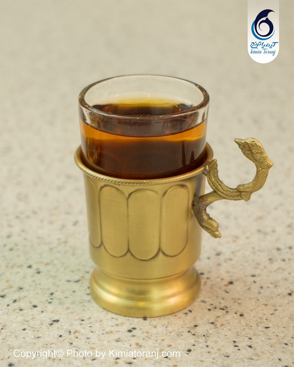 گالش استکان خطی برنجی