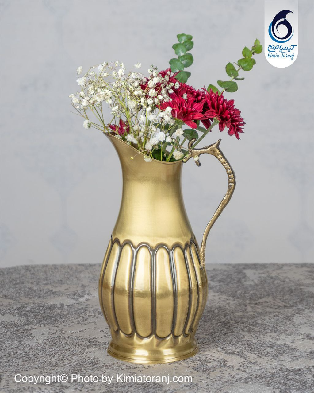 پارچ برنجی خطی