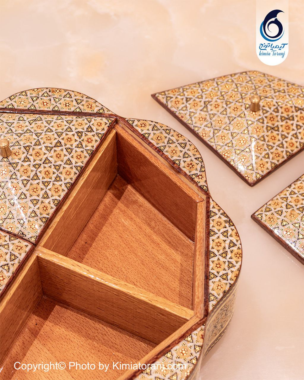 شکلات خوری چهار درب تمام خاتم