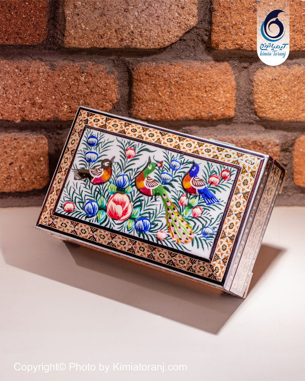 جاجواهری مینیاتور گل و مرغ سایز سه