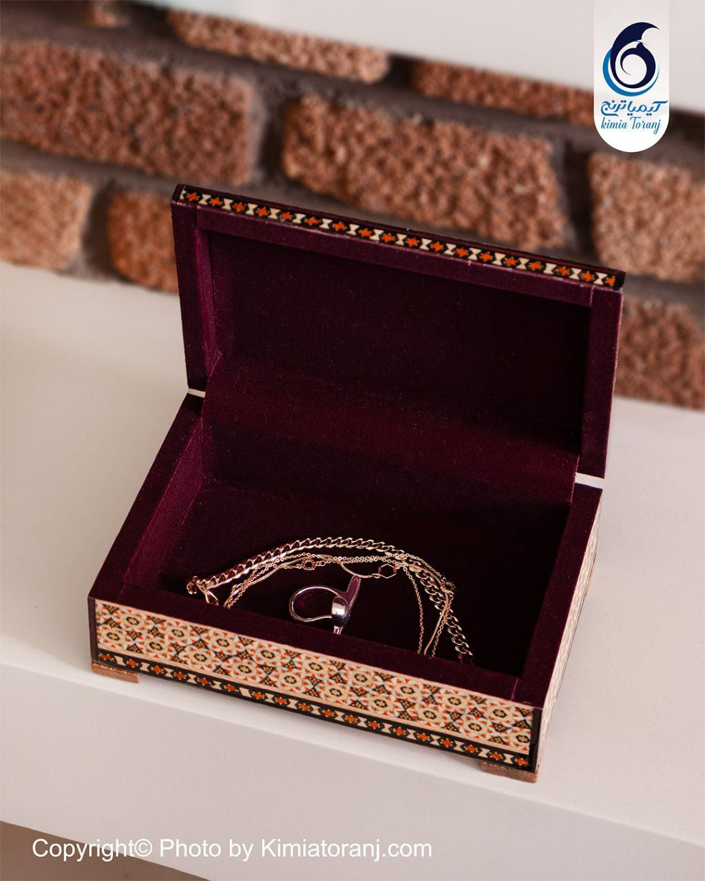 جاجواهری مینیاتور گل و مرغ سایز سه