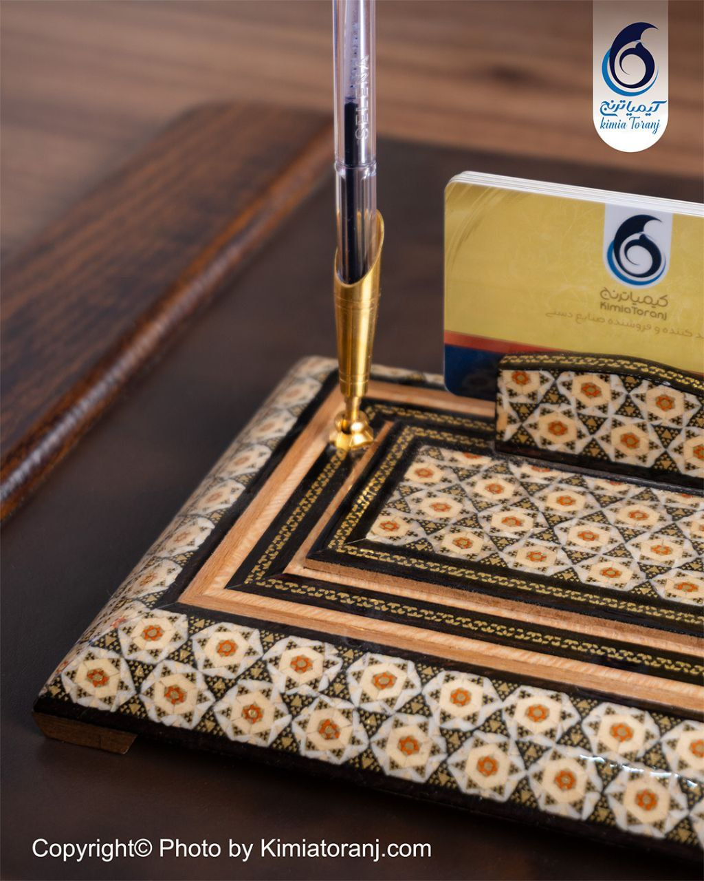 جاقلمی رومیزی بزرگ تمام خاتم