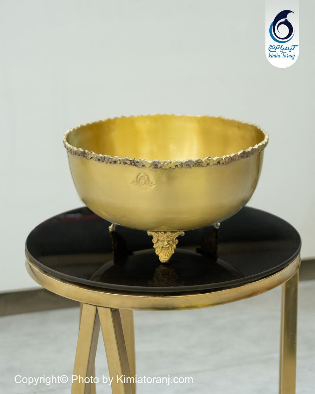 کاسه آجیل خوری ساده سایز 2 برنجی ضخیم