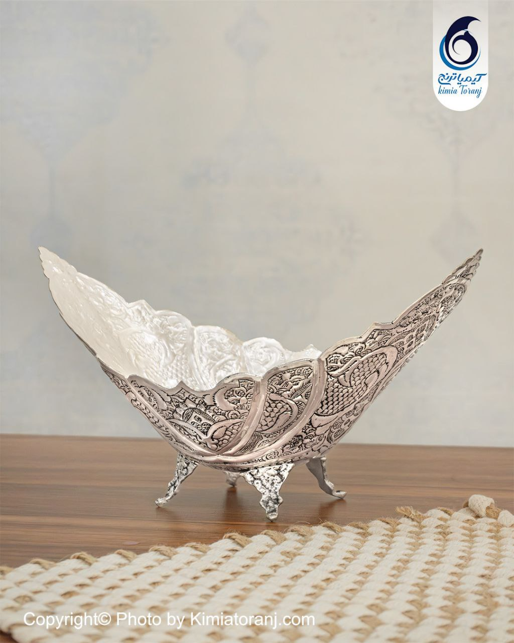 کشکول شبه نقره قلم اسلیمی