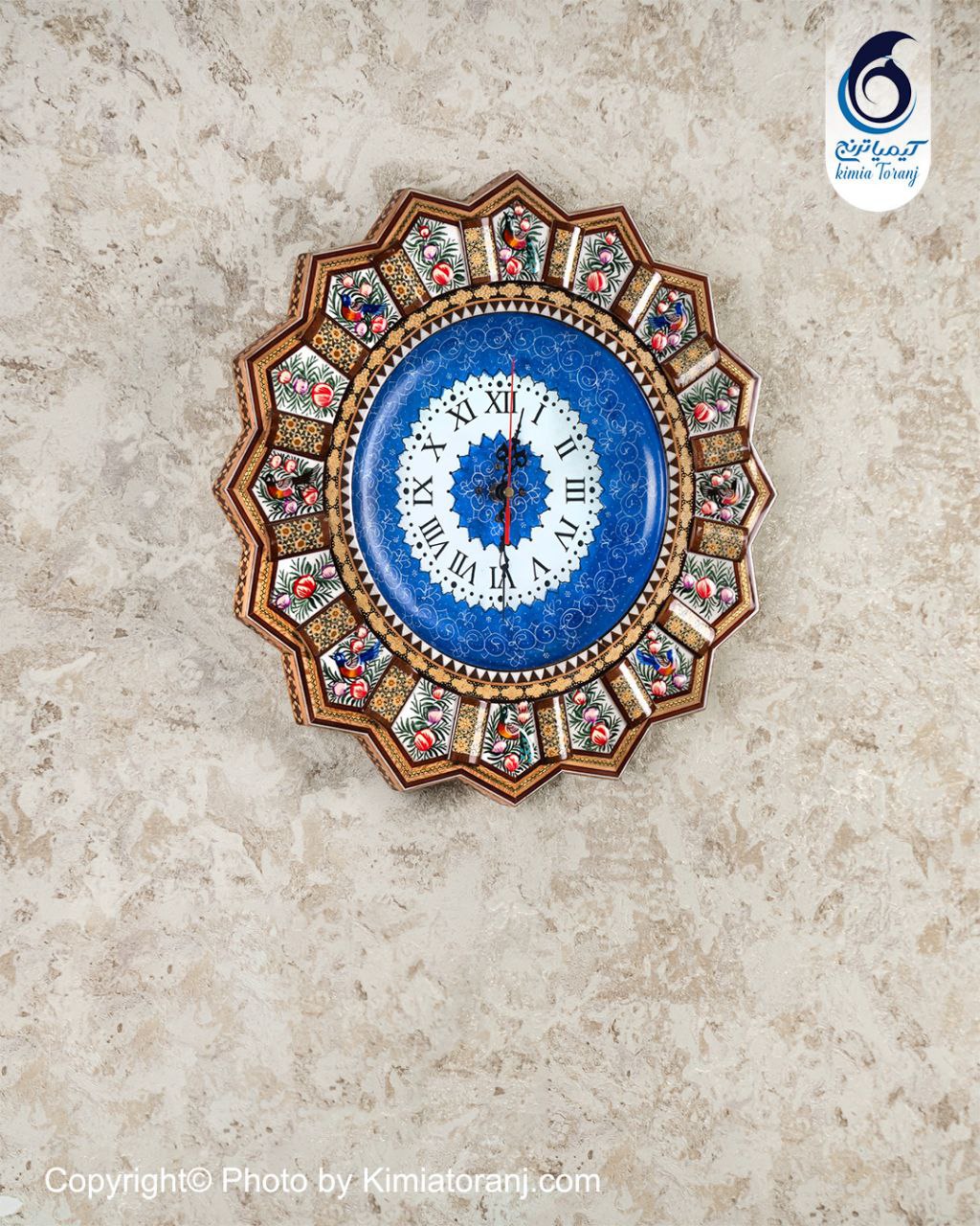 ساعت خاتم کاری و مینیاتور خورشیدی با صفحه مینا