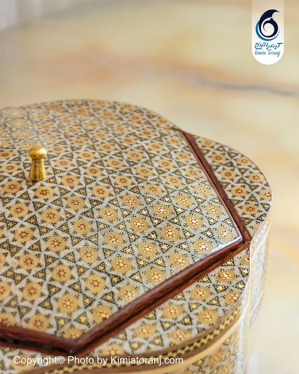 شکلات خوری تمام خاتم شش گوش