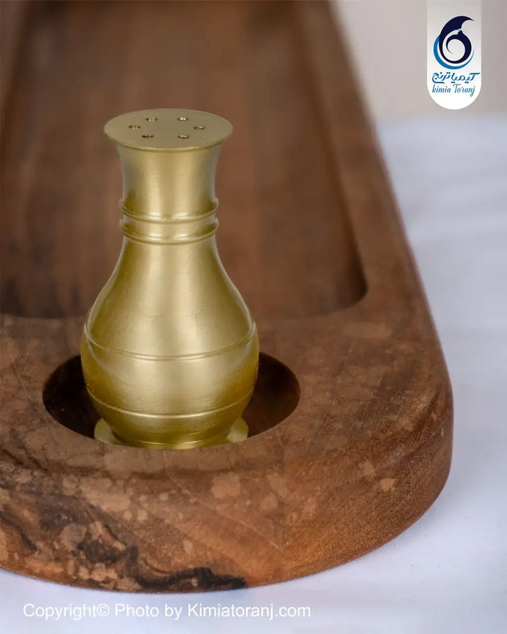 نمکدان خمره ای برنجی