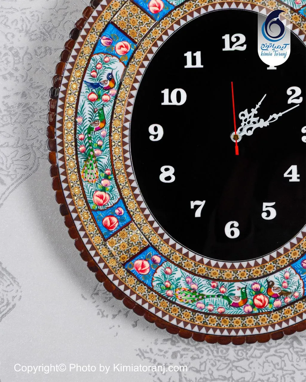ساعت خاتم کاری و مینیاتور بیضی با صفحه ساده