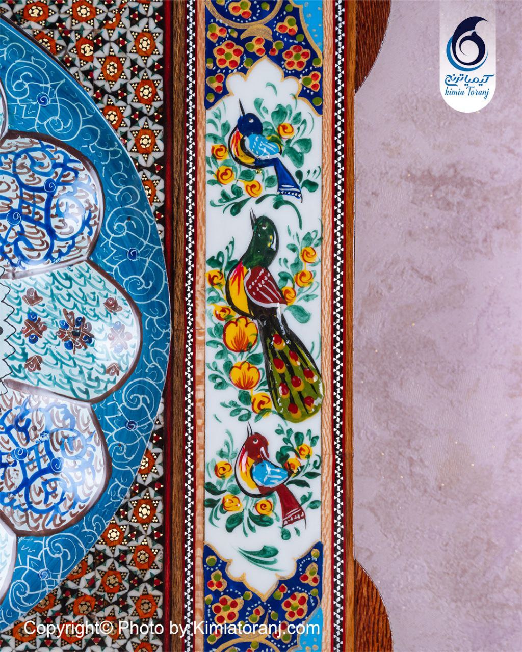 ساعت خاتم کاری و مینیاتور چهارگوش با صفحه مینا