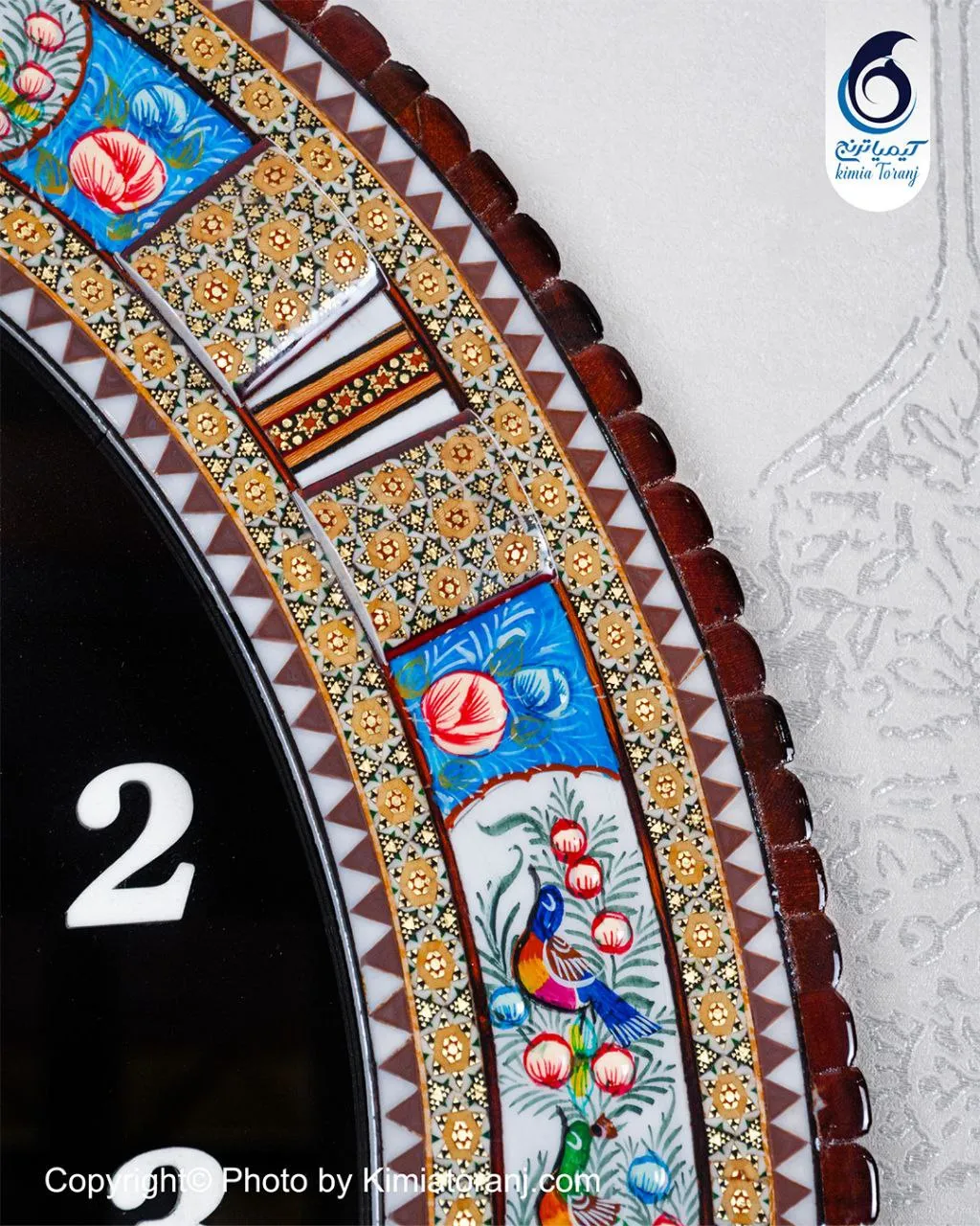 ساعت خاتم کاری و مینیاتور بیضی با صفحه ساده