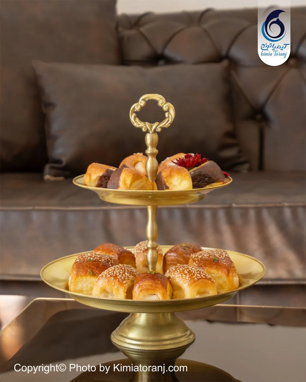 سرویس پذیرایی عروس ساده  برنجی ضخیم