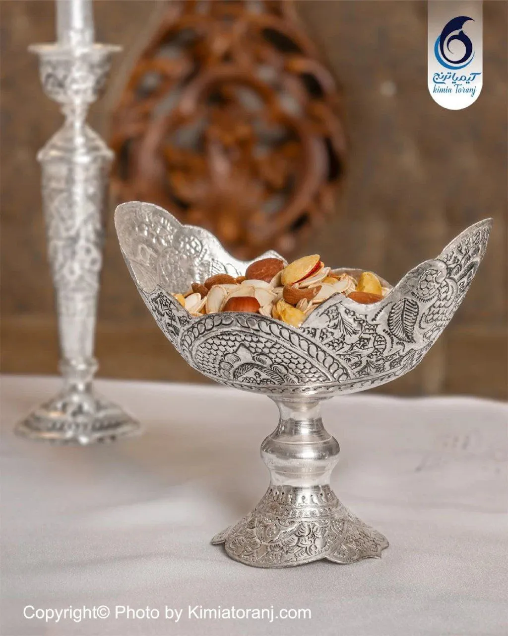 ست هفت سین شبه نقره قلمزنی اسلیمی